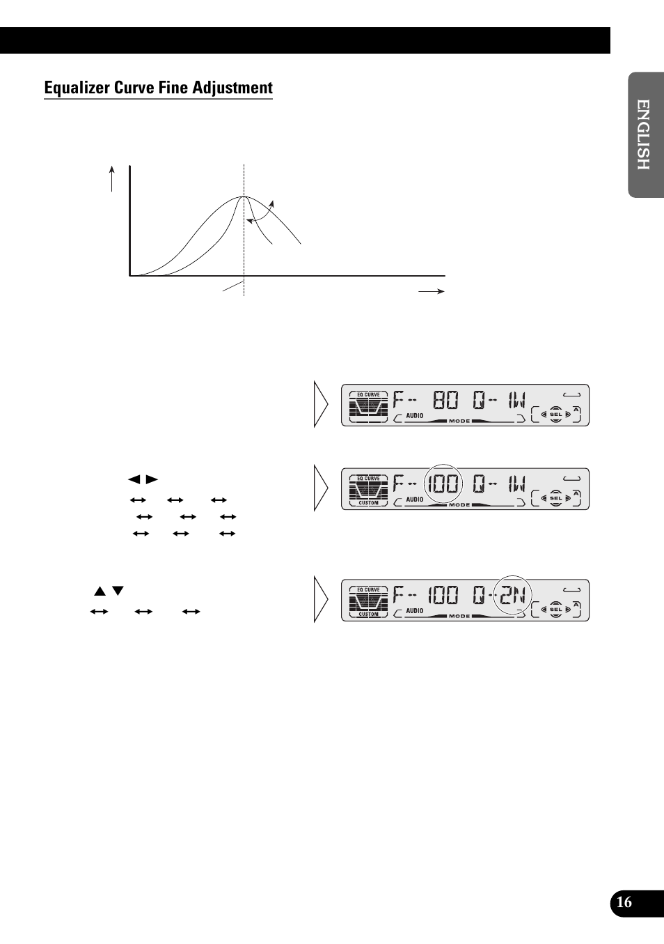 Equalizer curve fine adjustment | Pioneer DEH-3110 User Manual | Page 17 / 52