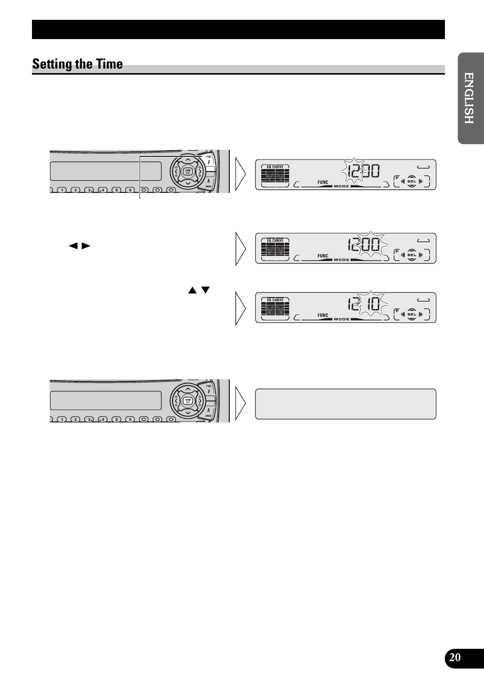 Other functions, Setting the time | Pioneer DEH-3110 User Manual | Page 21 / 52