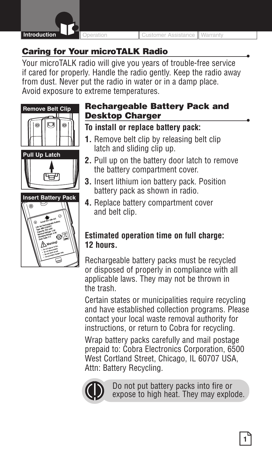 Cobra Electronics LI 6500WXC User Manual | Page 5 / 34