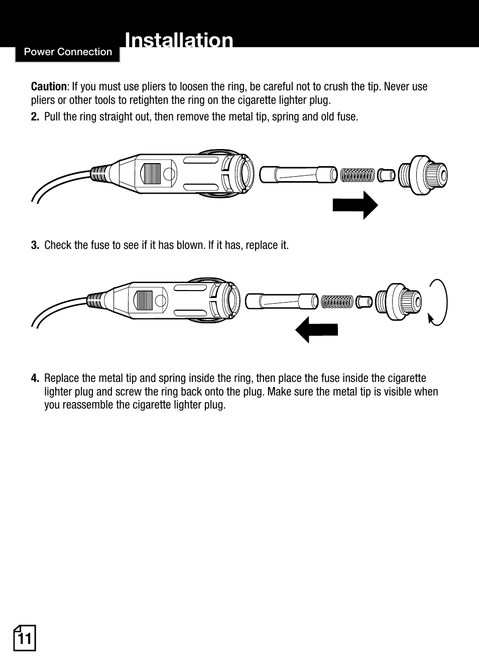 Installation | Cobra Electronics AURA SL3 User Manual | Page 12 / 20