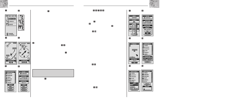 Nav data page, Waypoints | Cobra Electronics GPS100 S User Manual | Page 11 / 27