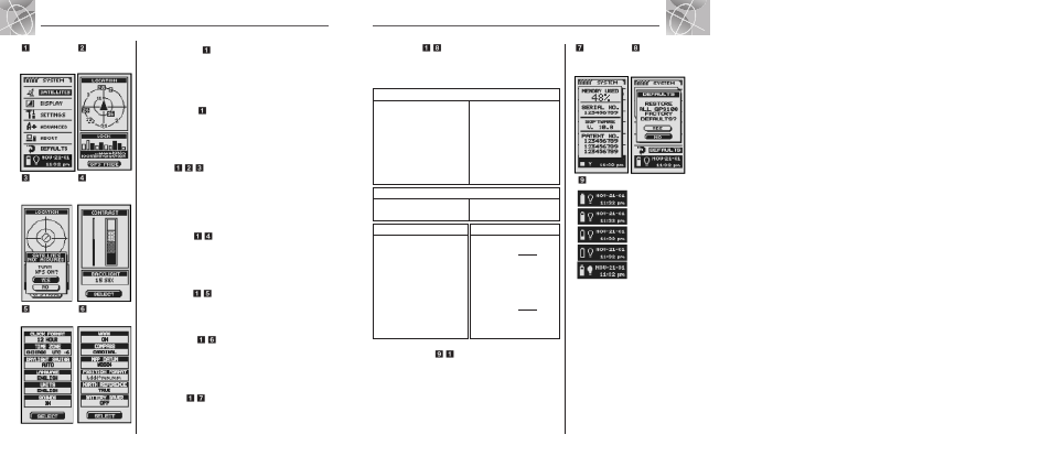 System page | Cobra Electronics GPS100 S User Manual | Page 19 / 27