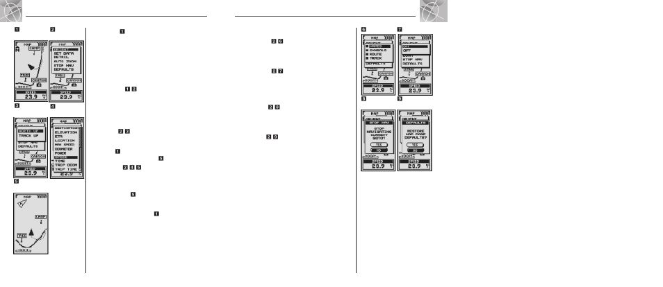 Map page | Cobra Electronics GPS100 S User Manual | Page 8 / 27