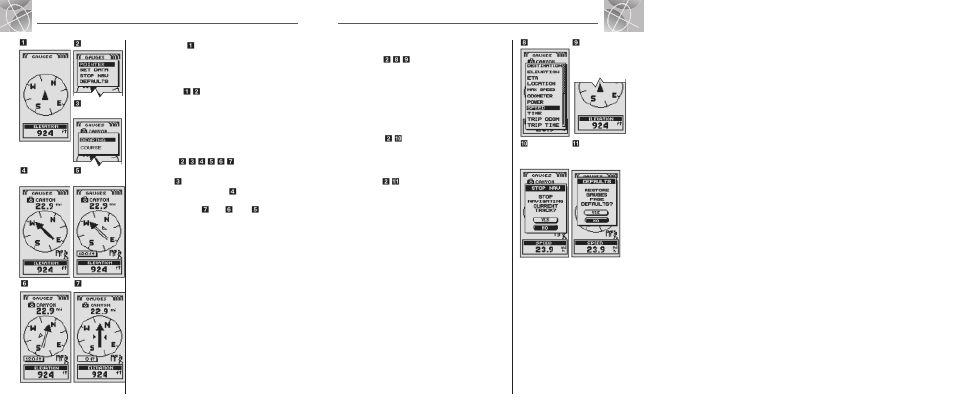 Gauges page | Cobra Electronics GPS100 S User Manual | Page 9 / 27