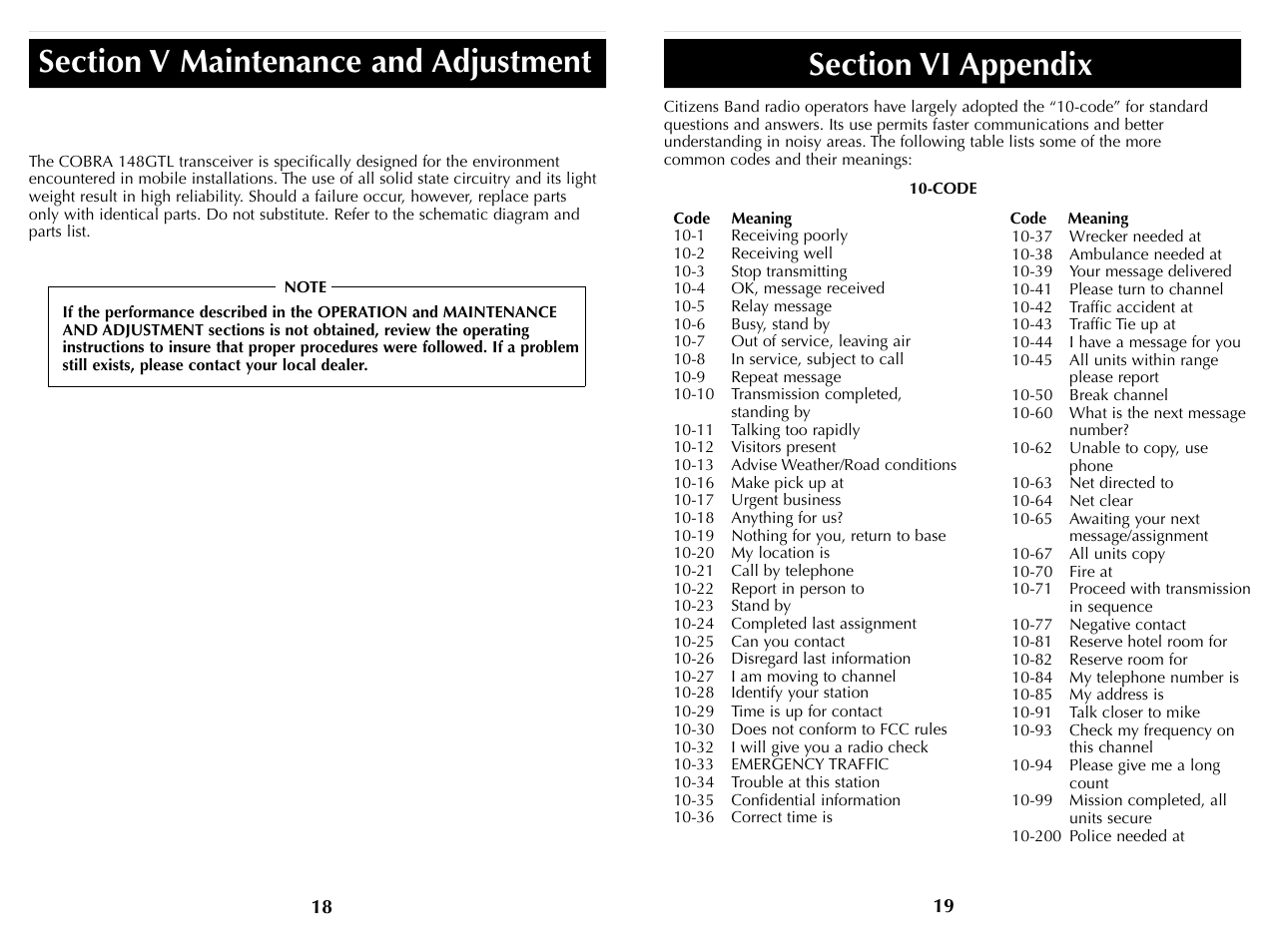 Cobra Electronics HH36ST User Manual | Page 11 / 24