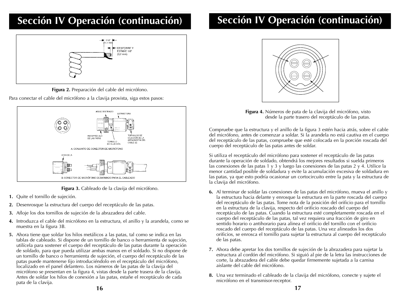 Sección iv operación (continuación) | Cobra Electronics HH36ST User Manual | Page 22 / 24