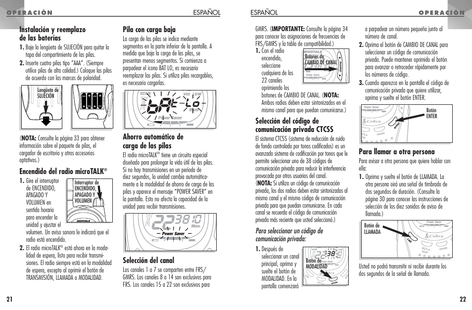 Cobra Electronics MICROTALK PR 950 DX User Manual | Page 12 / 19