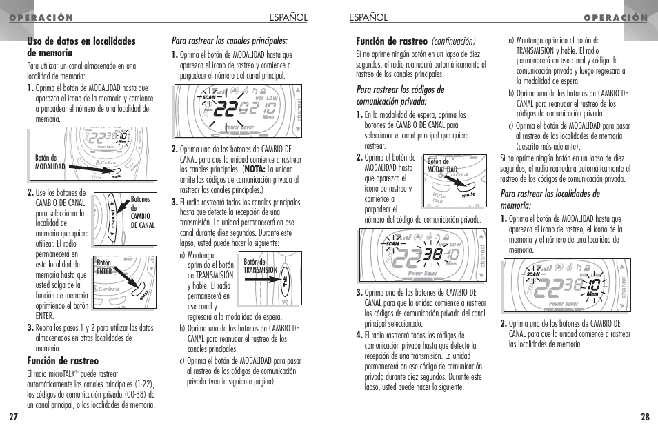 Cobra Electronics MICROTALK PR 950 DX User Manual | Page 15 / 19