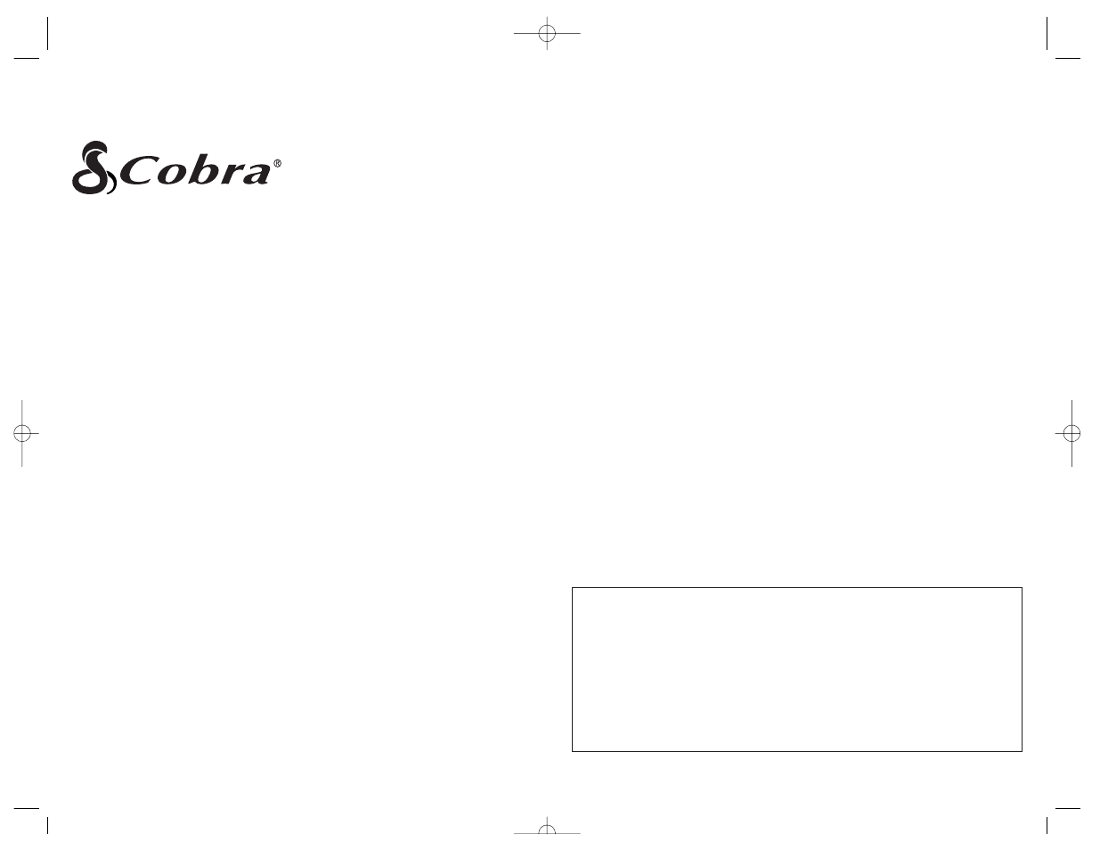 445 5 wx | Cobra Electronics 45WX User Manual | Page 2 / 12