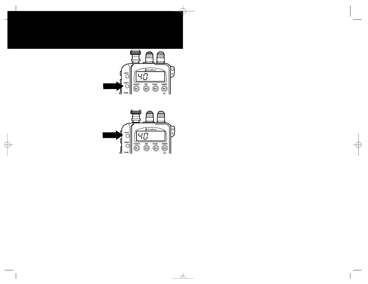 Operation | Cobra Electronics 45WX User Manual | Page 9 / 12