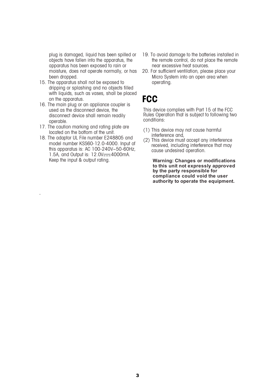 Cobra Electronics CIR 2000 A User Manual | Page 3 / 76