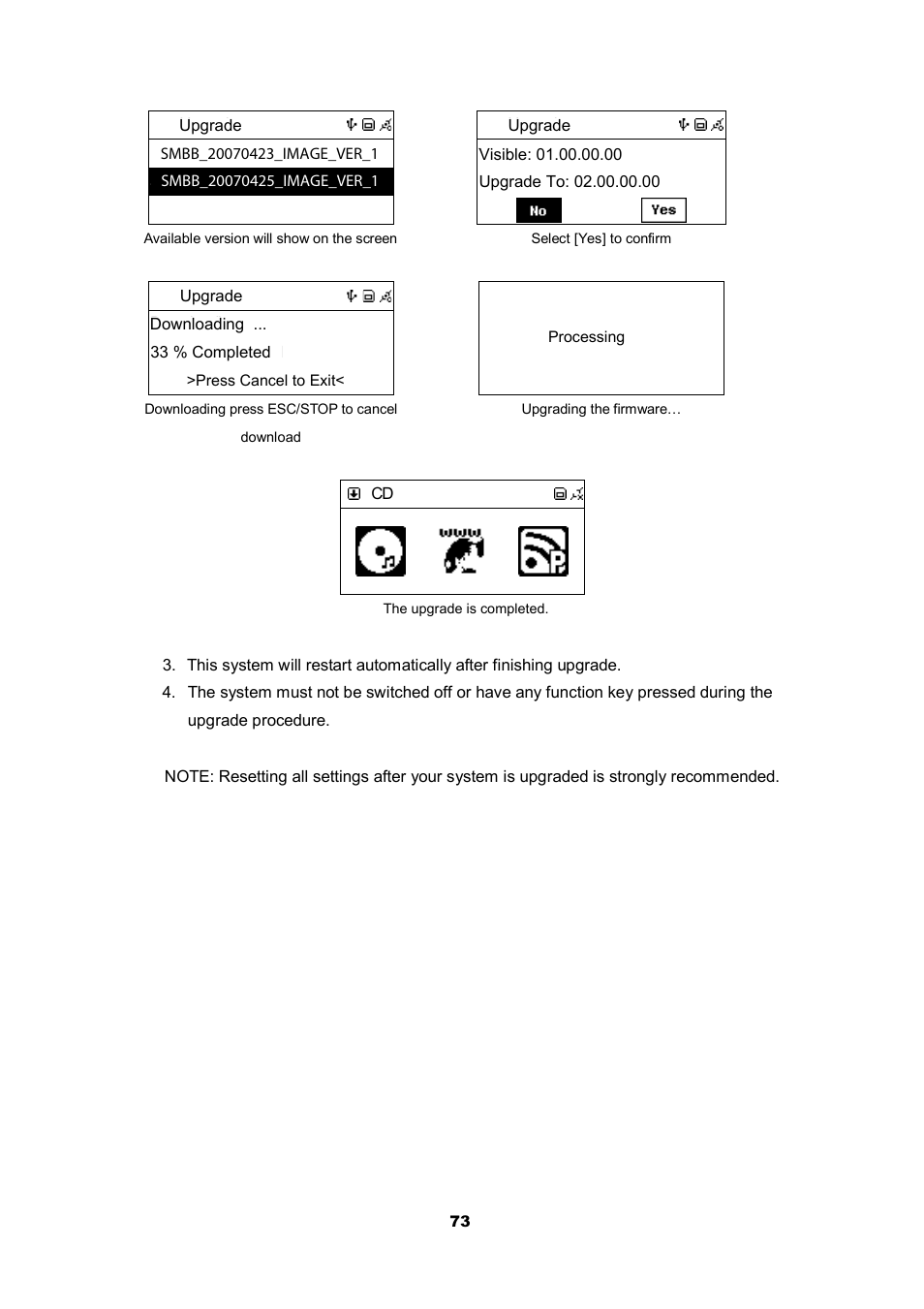 Cobra Electronics CIR 2000 A User Manual | Page 73 / 76