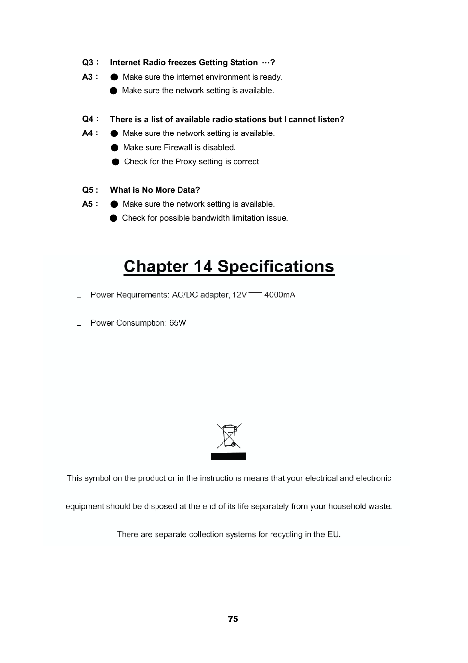 Cobra Electronics CIR 2000 A User Manual | Page 75 / 76