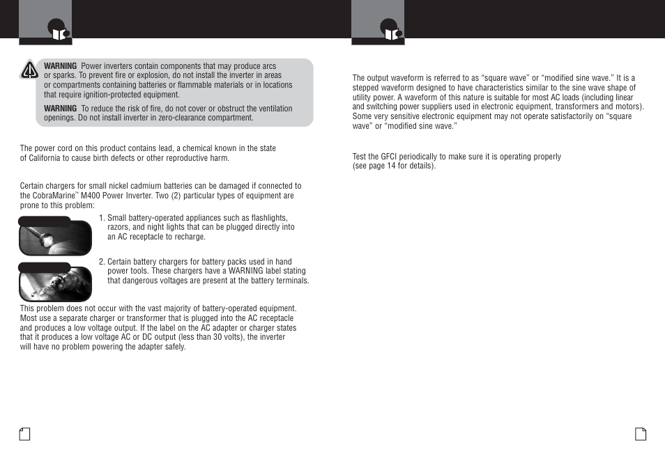 Important safety information | Cobra Electronics CPI M400 User Manual | Page 4 / 14