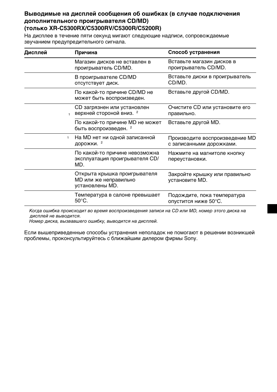 Sony XR-4200R User Manual | Page 151 / 152