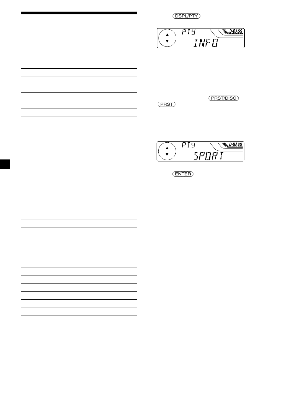 Locating a station by programme type | Sony XR-4200R User Manual | Page 18 / 152