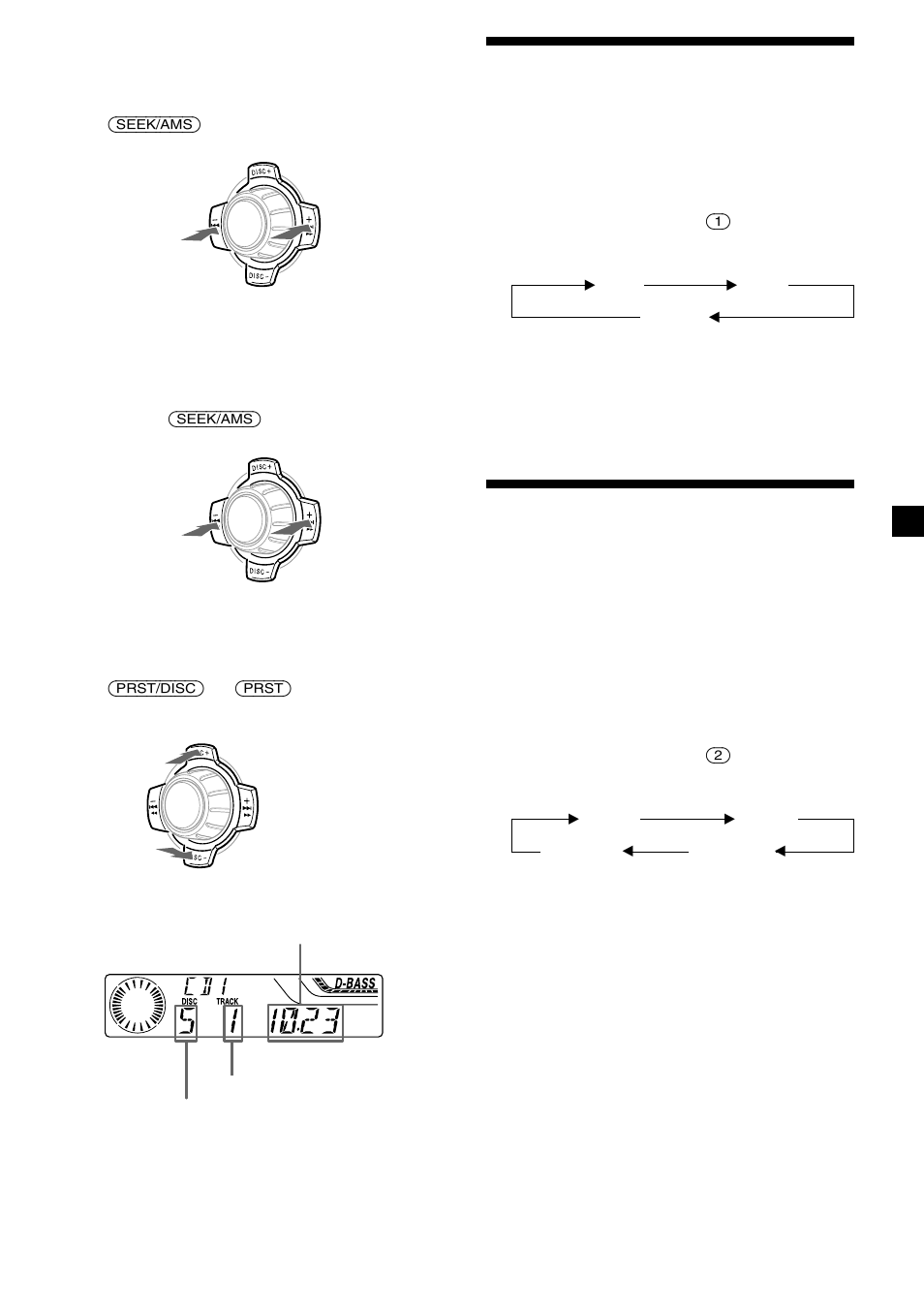 Playing tracks repeatedly, Playing tracks in random order | Sony XR-4200R User Manual | Page 25 / 152