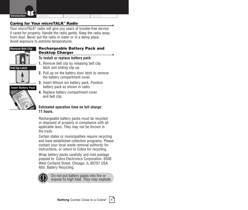 Cobra Electronics LI 6000WXC User Manual | Page 4 / 19