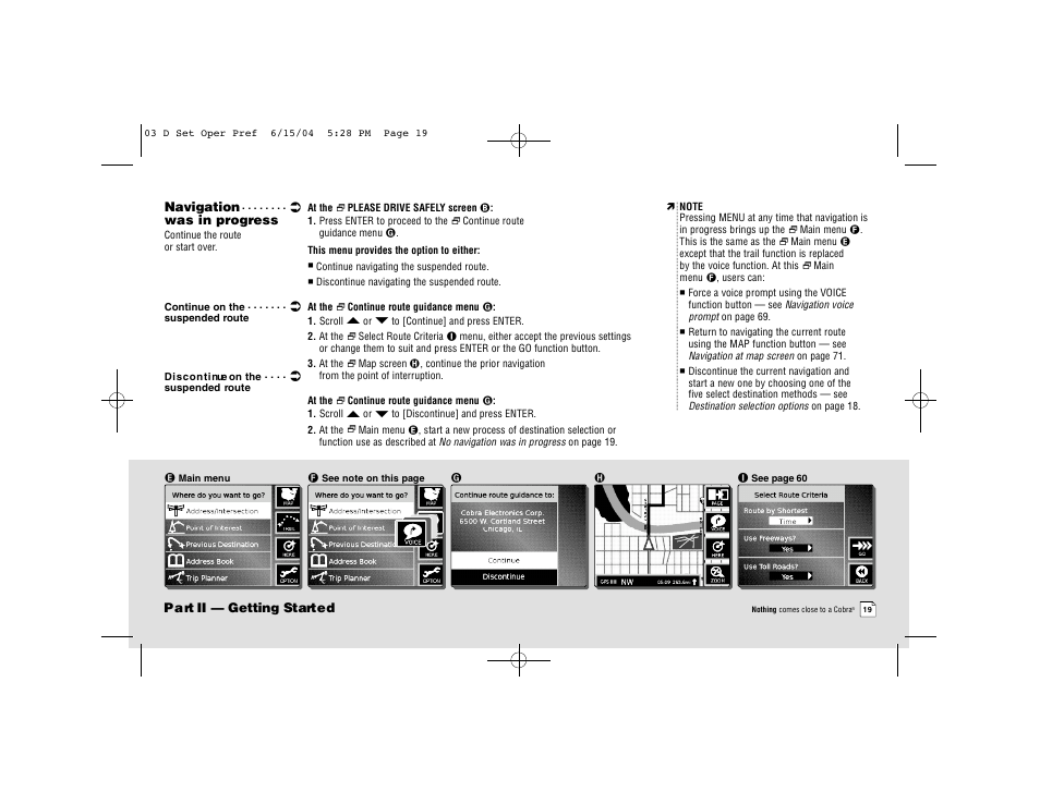 Cobra Electronics 2000 User Manual | Page 20 / 105