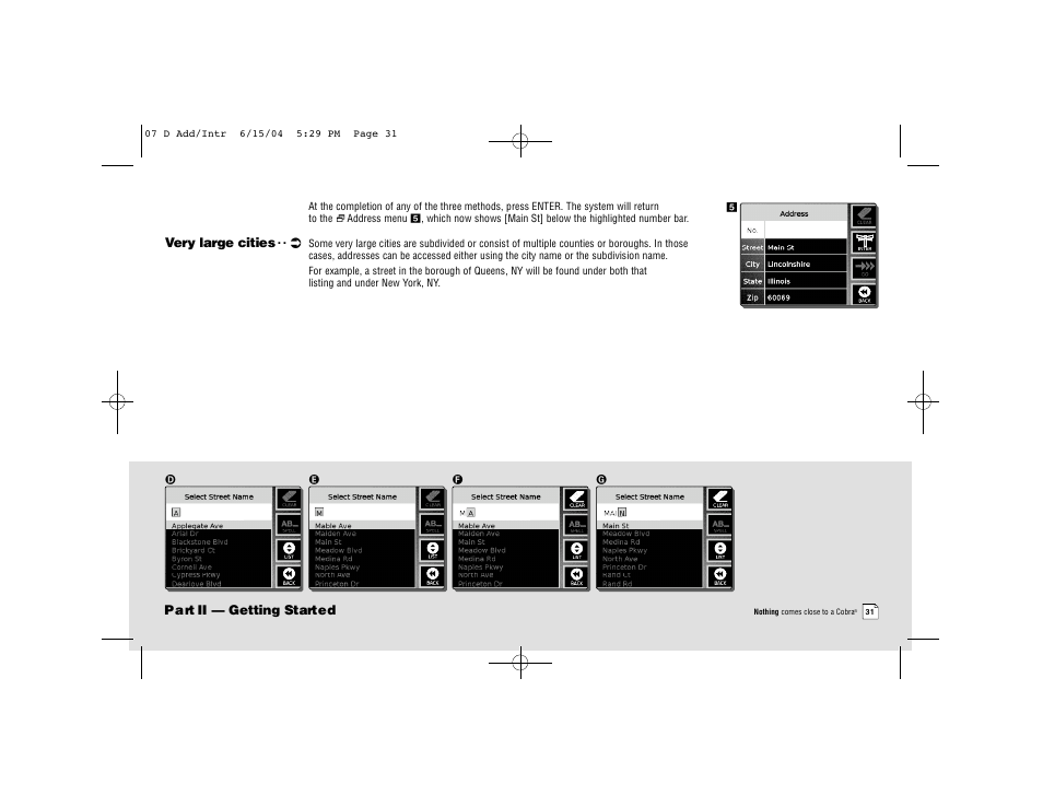 Cobra Electronics 2000 User Manual | Page 32 / 105