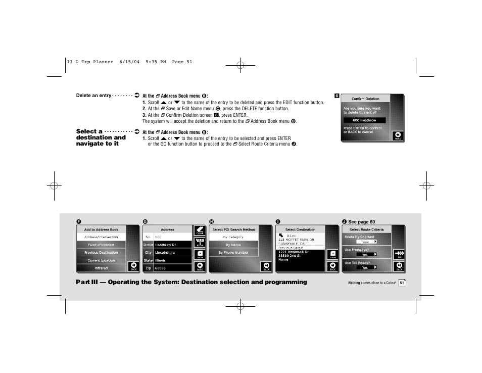 Cobra Electronics 2000 User Manual | Page 46 / 105
