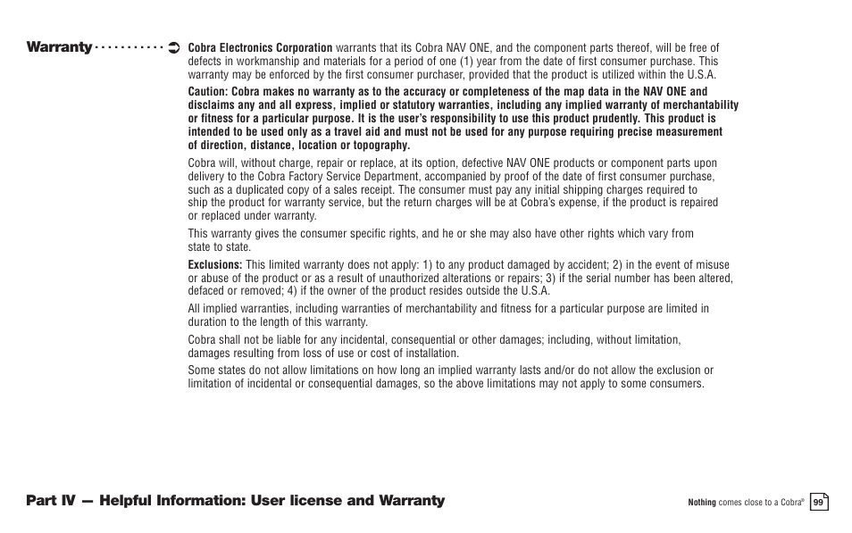 Cobra Electronics 2000 User Manual | Page 94 / 105