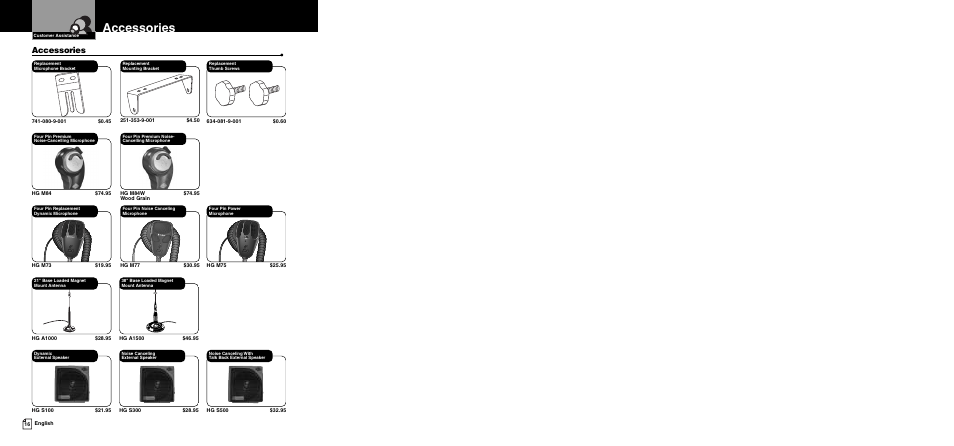 Accessories | Cobra Electronics 19 Ultra III User Manual | Page 11 / 11