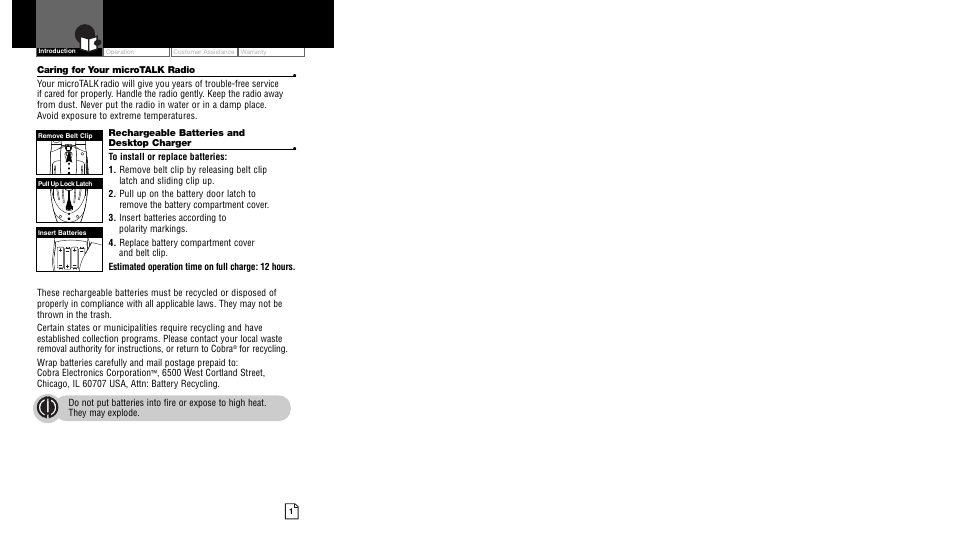 Cobra Electronics CXT400 User Manual | Page 3 / 15