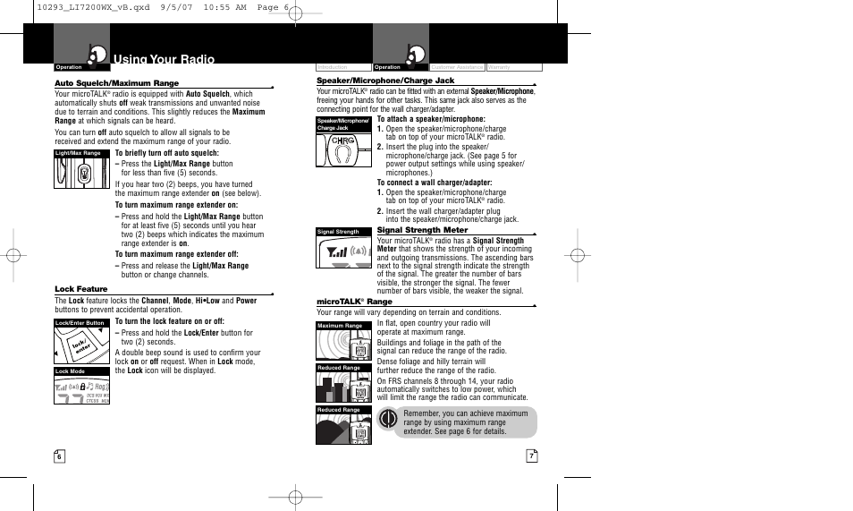 Using your radio | Cobra Electronics LI 7200WX User Manual | Page 6 / 17