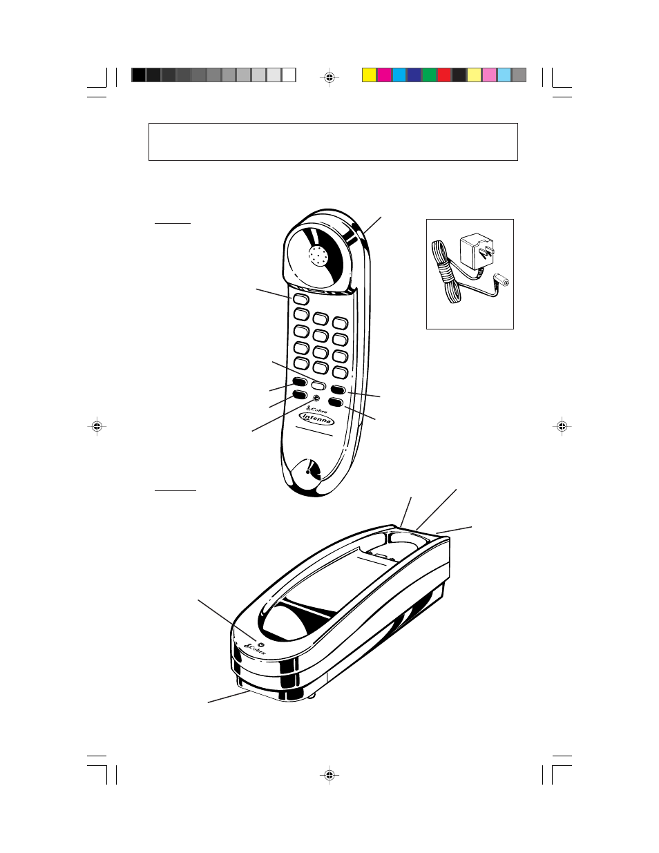 Installation information, Ac adapter handset base unit | Cobra Electronics CP-2505 User Manual | Page 6 / 20
