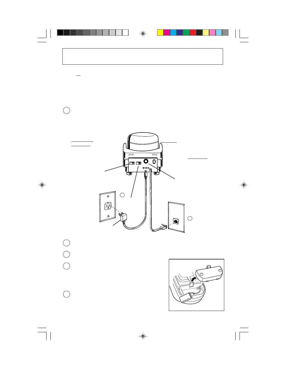 Quick set-up guide | Cobra Electronics CP-2505 User Manual | Page 7 / 20