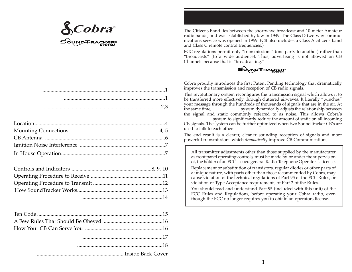 The cb story, Citizens band 2-way mobile radio, How to use your | Model 25 ltd st | Cobra Electronics 25 LTD ST User Manual | Page 2 / 11