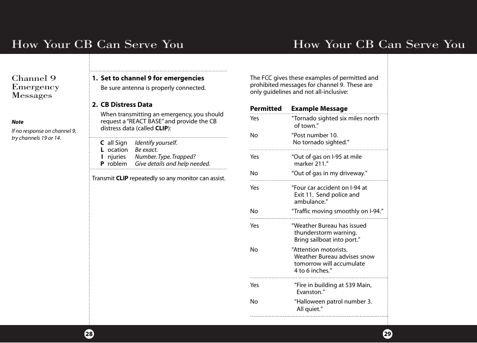 How your cb can serve you | Cobra Electronics HH 38 WX ST User Manual | Page 18 / 23