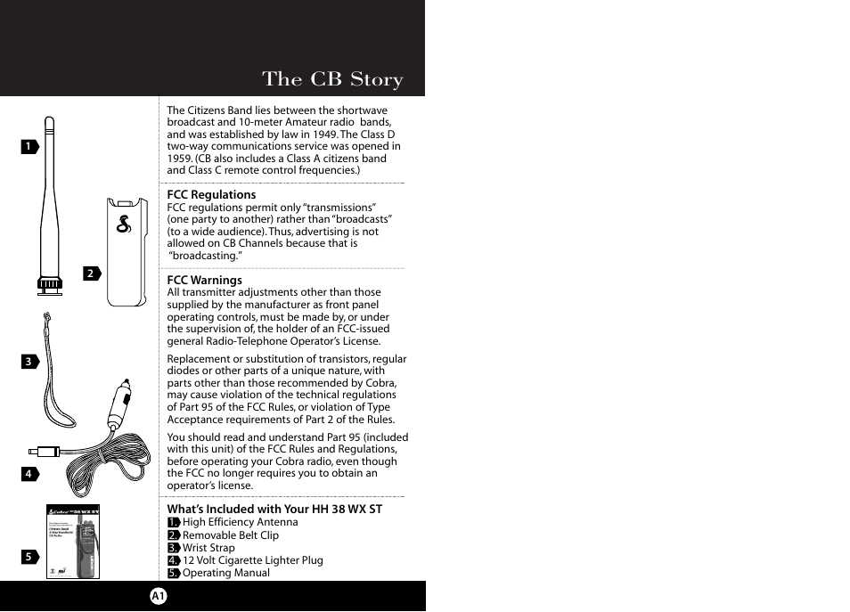 The cb story | Cobra Electronics HH 38 WX ST User Manual | Page 2 / 23