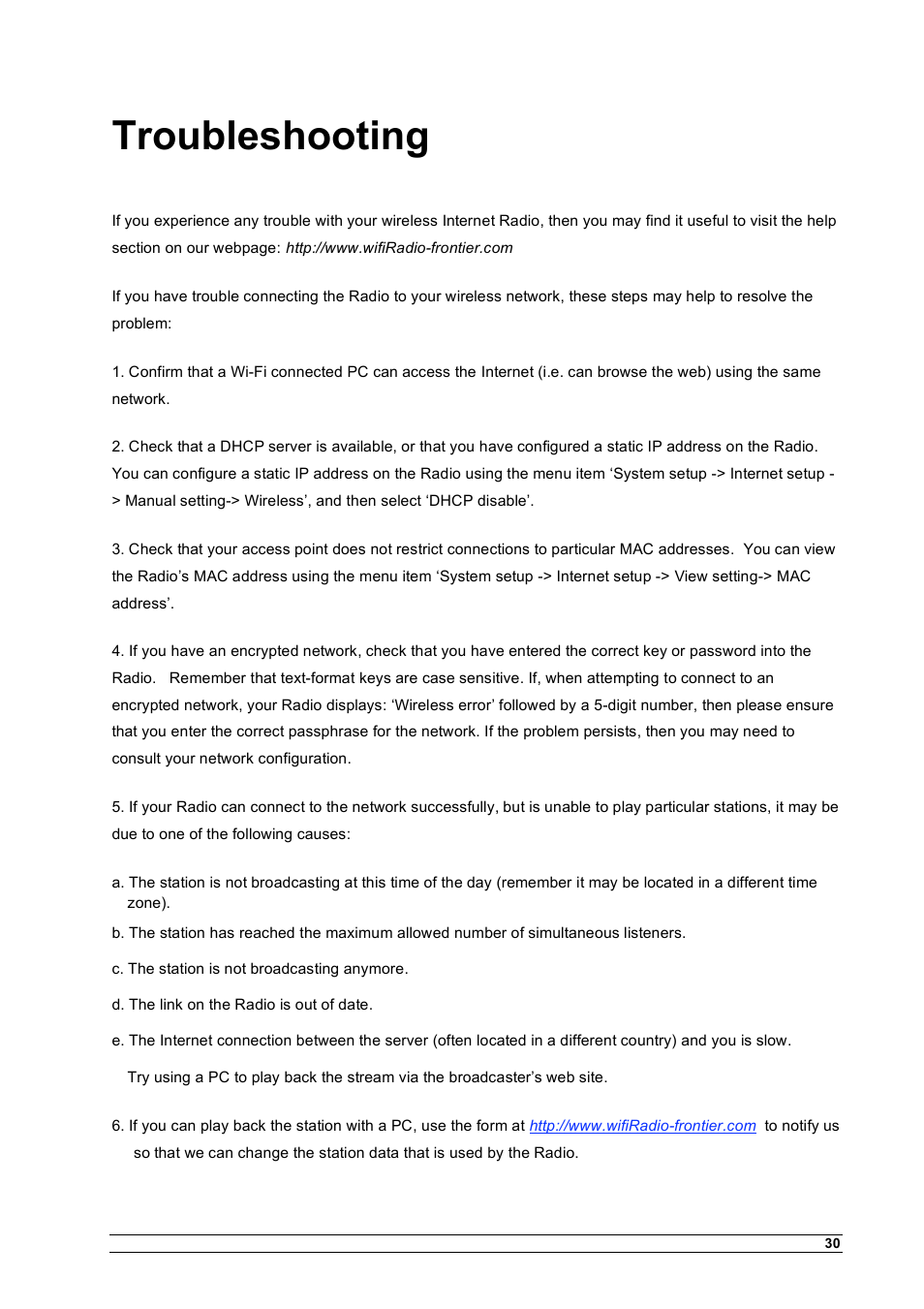 Troubleshooting | Cobra Electronics CIR 1000 A User Manual | Page 33 / 35