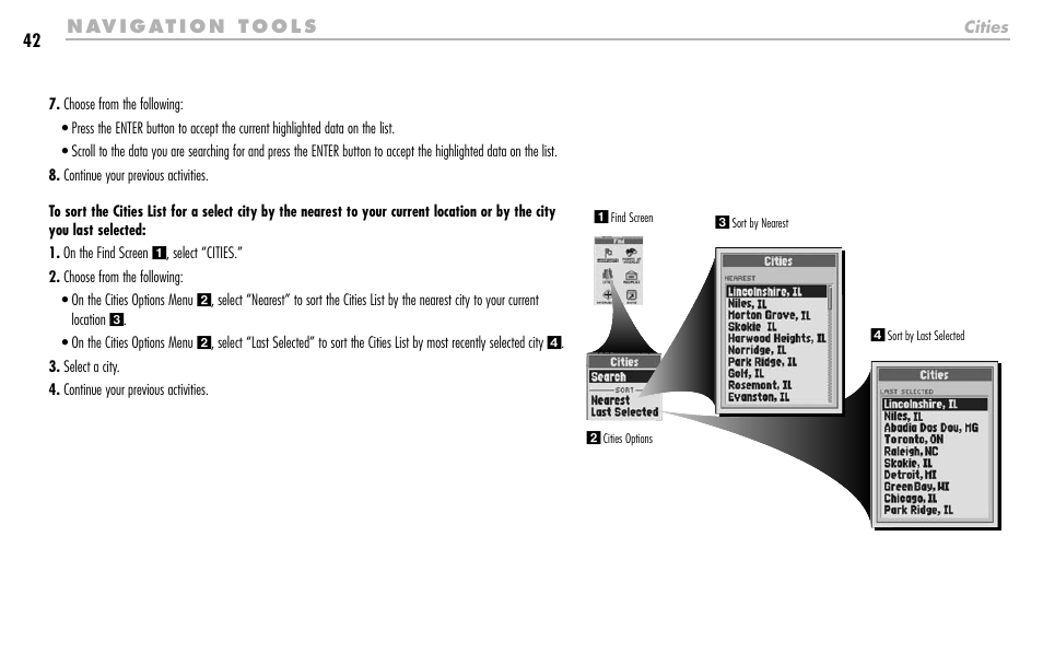 Cobra Electronics GPS 1000 User Manual | Page 44 / 104