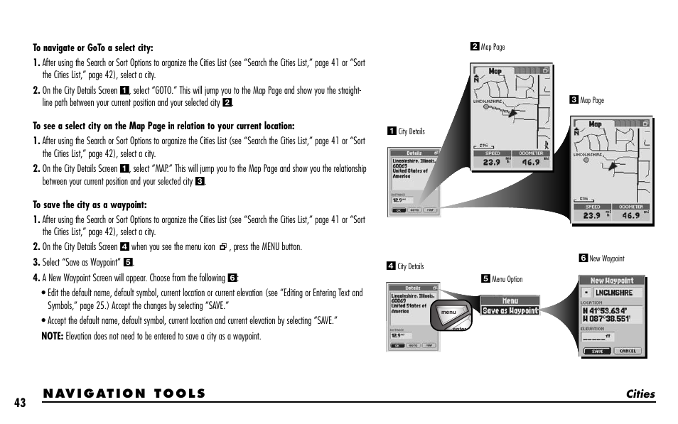 Cobra Electronics GPS 1000 User Manual | Page 45 / 104