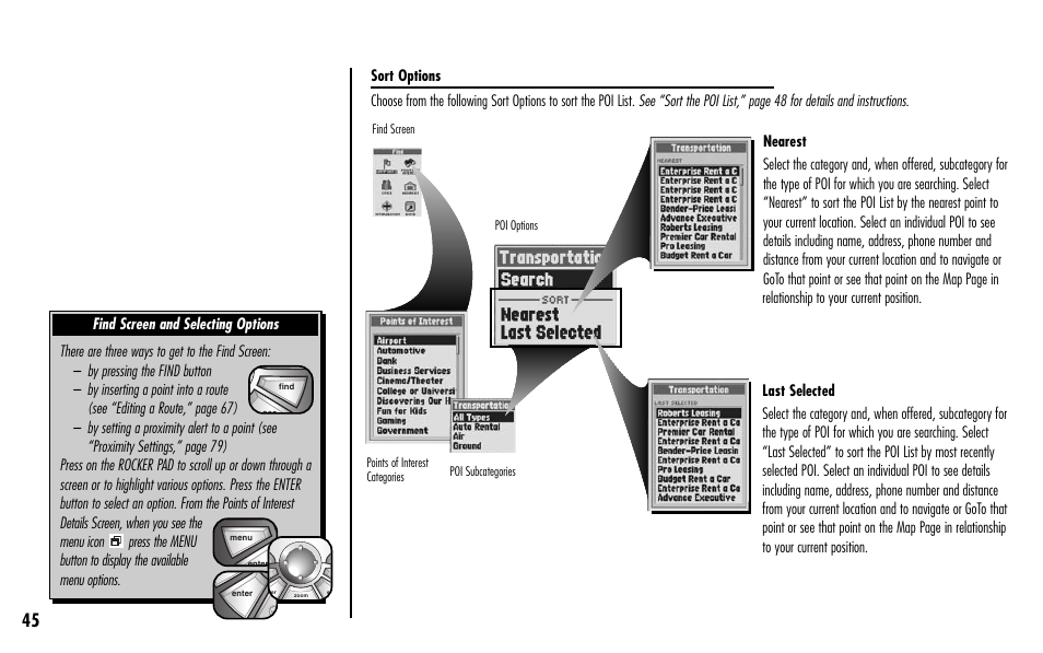 Cobra Electronics GPS 1000 User Manual | Page 47 / 104