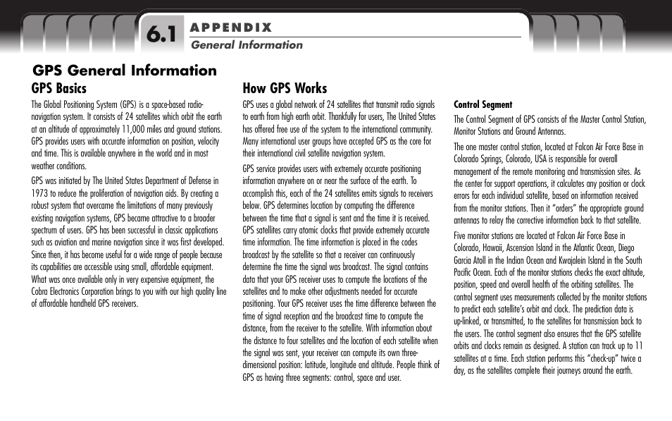 Cobra Electronics GPS 1000 User Manual | Page 90 / 104