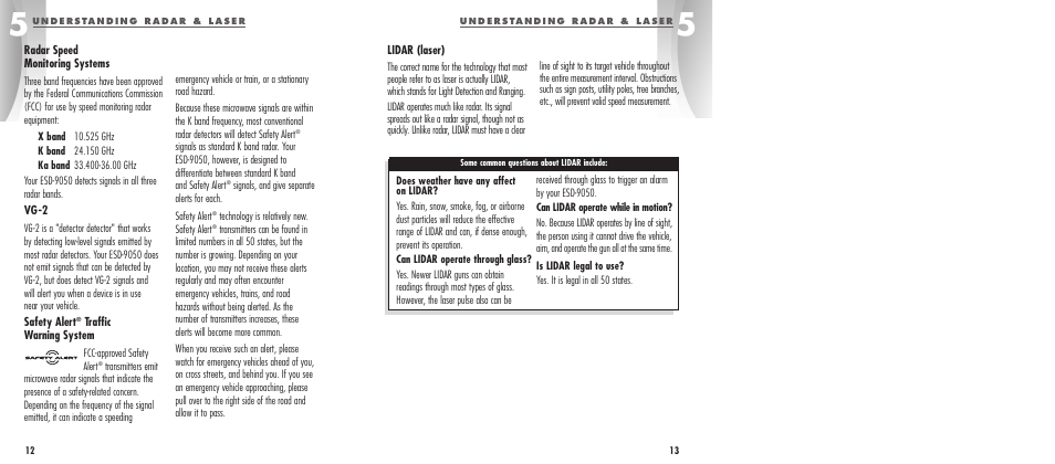 Cobra Electronics ESD-9050 User Manual | Page 9 / 12