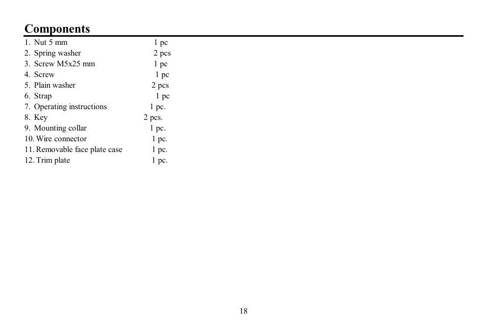 Components | Hyundai H-CDM8048 User Manual | Page 18 / 39