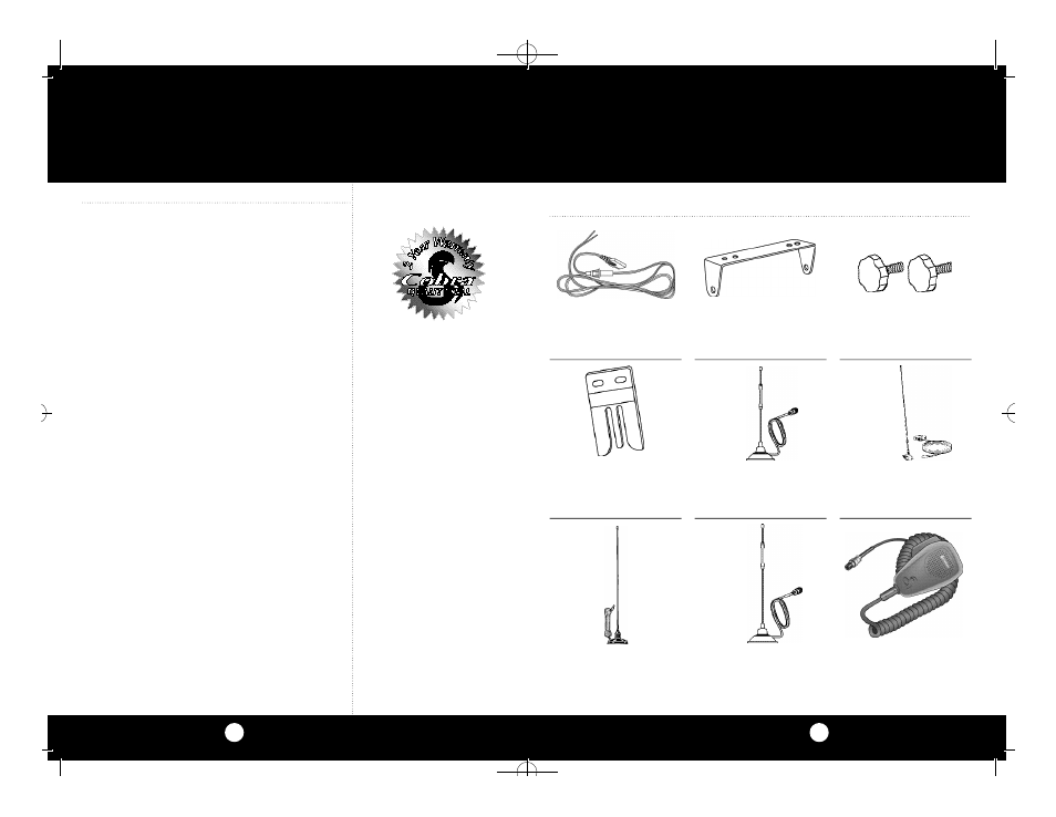 Optional accessories, Limited two year warranty | Cobra Electronics 25 WX NW ST User Manual | Page 17 / 22