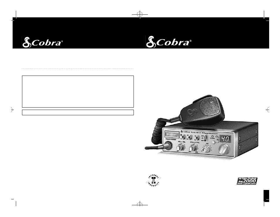 Cb radio, 25 wx nw st | Cobra Electronics 25 WX NW ST User Manual | Page 20 / 22