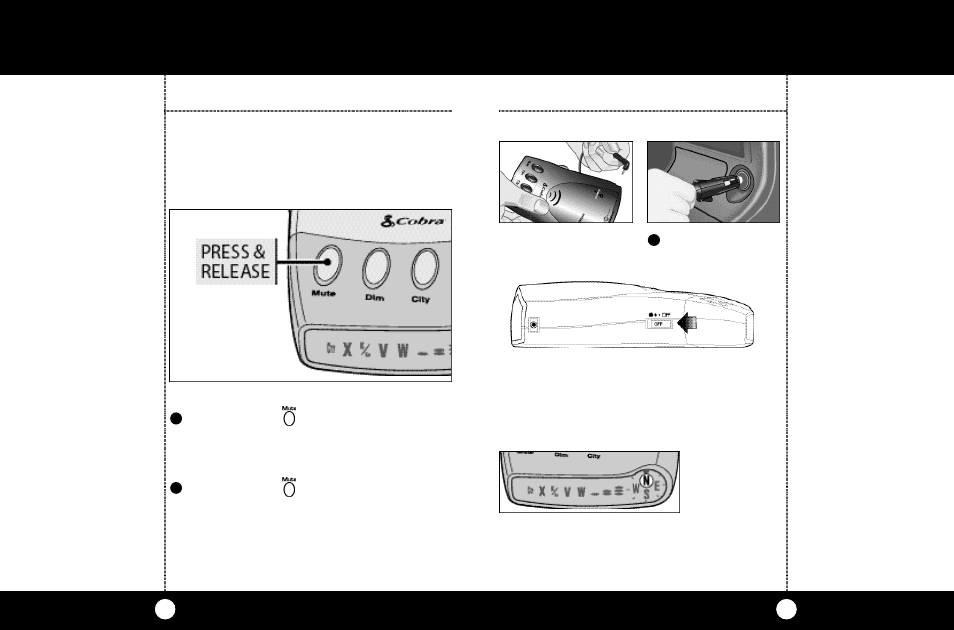 Quick start, Operation, Set muting mode | Cobra Electronics ESD-9150 User Manual | Page 7 / 16