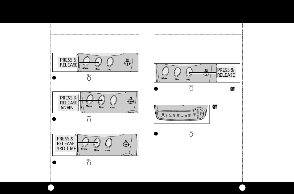 Operation, Dim button, Highway/city mode | Cobra Electronics ESD-9150 User Manual | Page 8 / 16