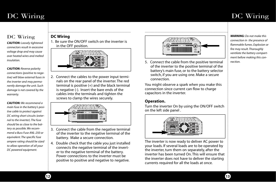 Dc wiring | Cobra Electronics HG-PI1000 User Manual | Page 10 / 15