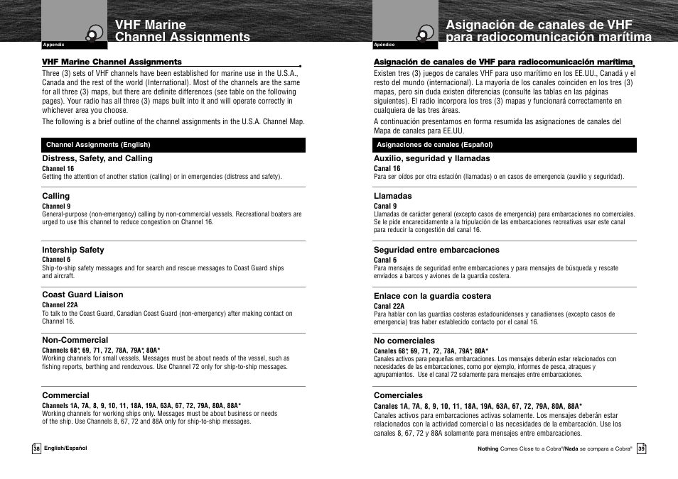 Cobra Electronics MR HH125 User Manual | Page 22 / 30