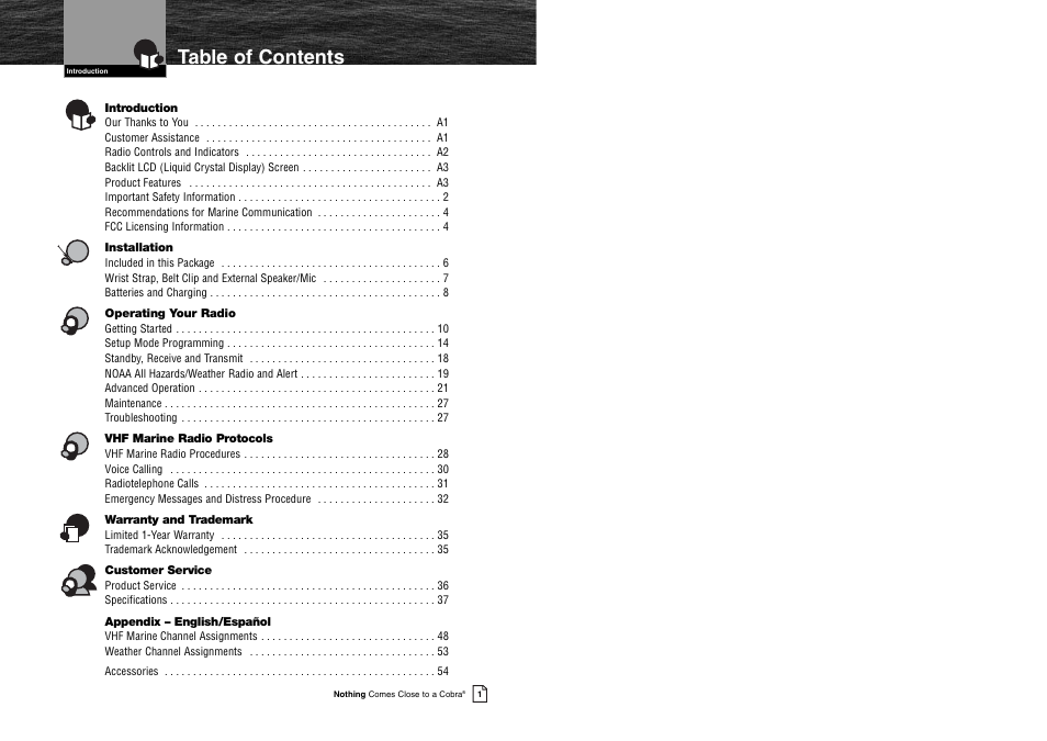 Cobra Electronics MR HH125 User Manual | Page 3 / 30