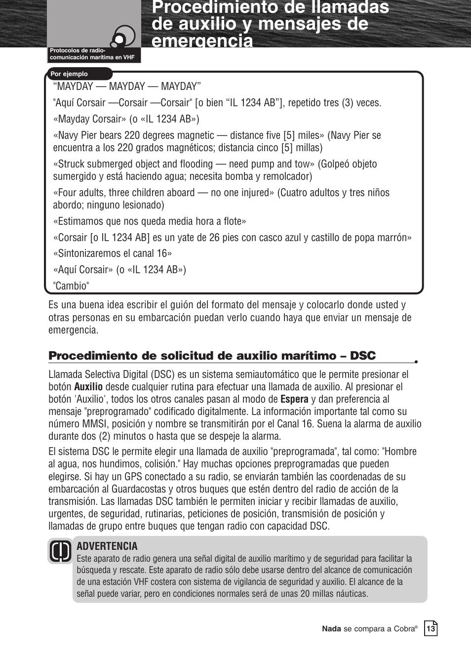 Cobra Electronics MARINE MR F80B User Manual | Page 16 / 83