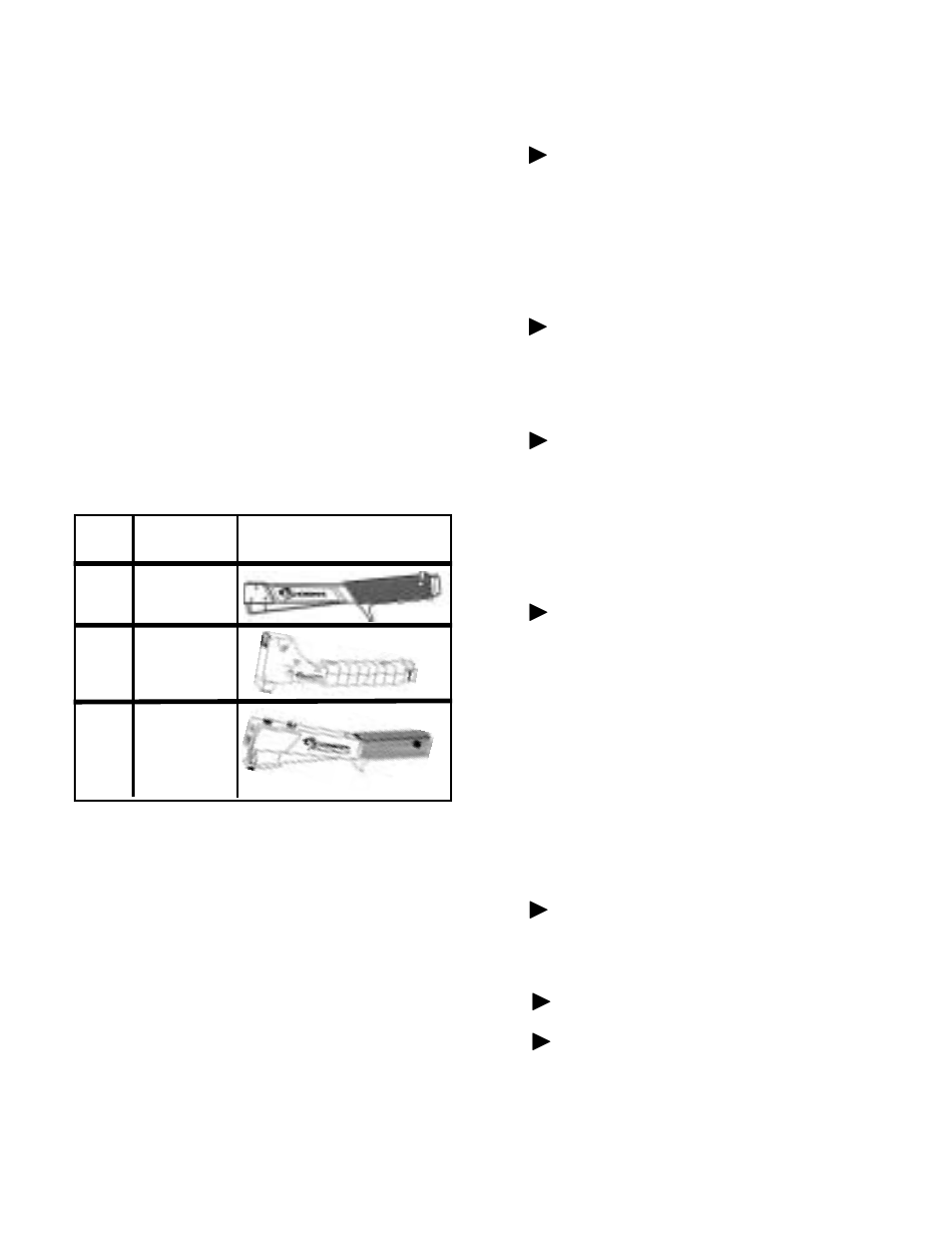 Utilización de su grapadora de martillo cobra, Nstrucciones de carga (fig. 1, 2, 3, 4) | Cobra Electronics 6000 6100 6200 User Manual | Page 10 / 19